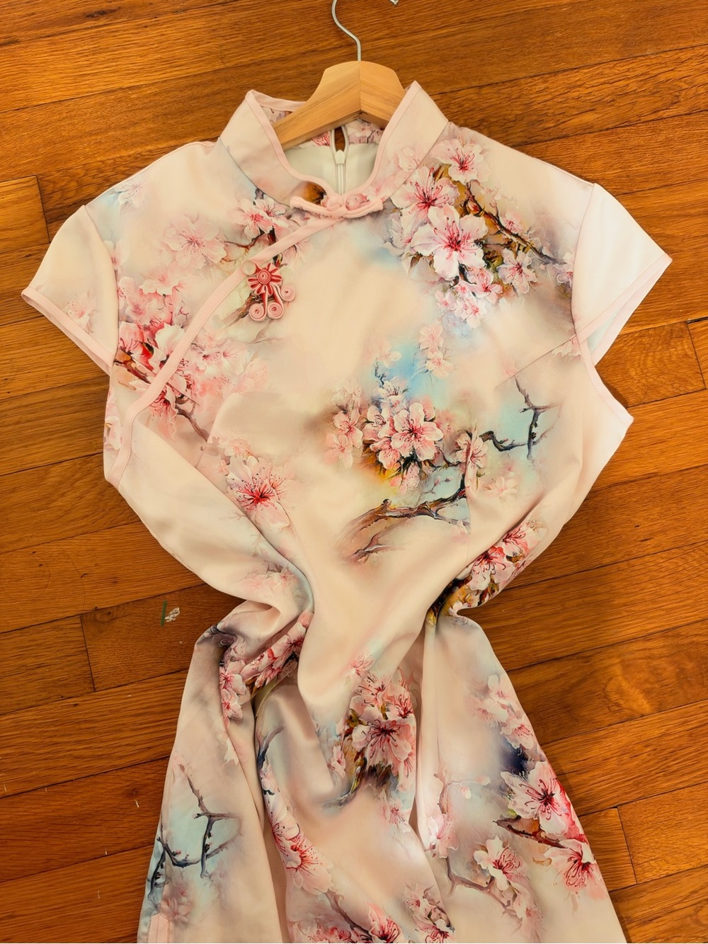 Silk Qi Pao Dress - Vintage